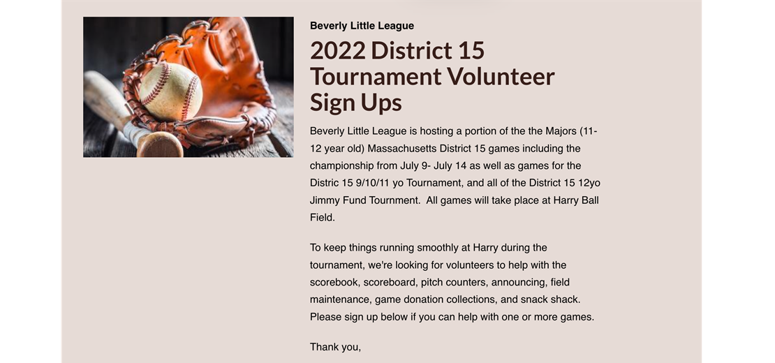 All Star Volunteers Needed!! Click photo to sign up!